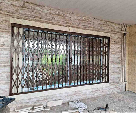 حفاظ پنجره آکاردئونی مسی